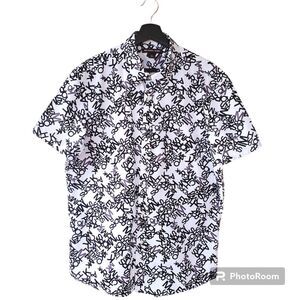 Michael Kors men's XL All over print short sleeve button down shirt
